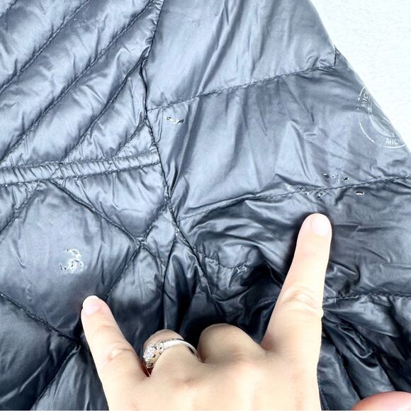 MICHAEL Michael Kors Packable Down Filled Quilted Long Line Coat Black Size M - Picture 12 of 15